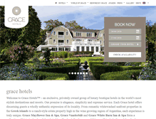 Tablet Screenshot of gracehotels.com